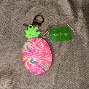 Lilly Pulitzer Women’s Pineapple Coin Case with Lobster Clasp
